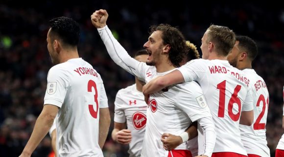 Manolo Gabbiadini foi o nome do Southampton na partida de ontem, marcando dois gols.