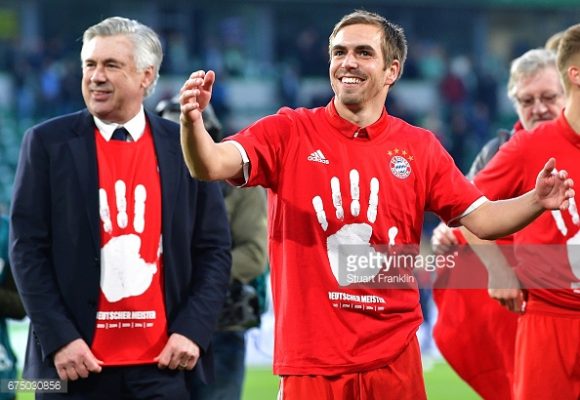 O alemão Philipp Lahm encerrará a carreira com mais um título da Bundesliga na bagagem.