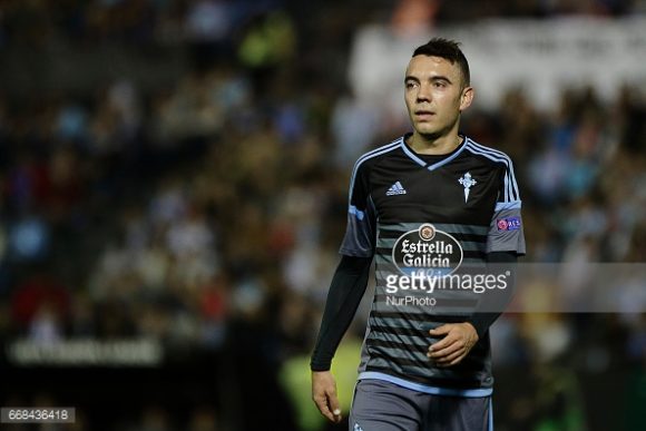 O meia-atacante Iago Aspas, é o artilheiro do Celta Vigo na Europa League com 5 gols marcados.