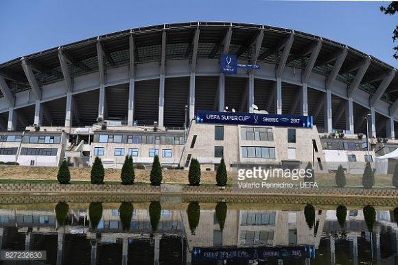 A moderna Arena Philip II, situada na Macedônia, será o palco da decisão da Supercopa da Europa 2017.