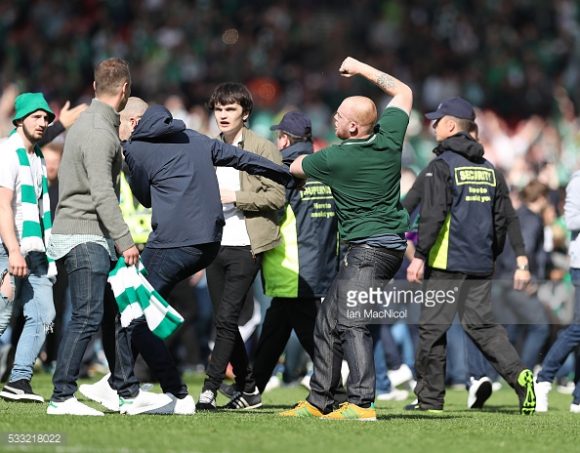 A última partida entre Rangers e Hibernian, ficou marcada pela briga entre as d