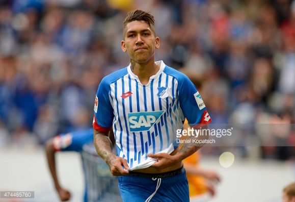 O atacante Roberto Firmino, que atualmente veste a camisa do Liverpool, teve uma passagem de extremo sucesso pelo Hoffenheim, clube pelo qual atuou de 2001 até 2005. 