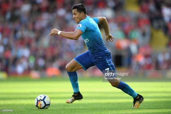  O jogo diante do Liverpool, pode ter sido o último de Alexis Sánchez defendendo as cores do Arsenal. 