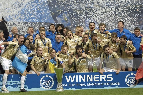 O último título internacional do Zenit foi conquistado na temporada 2007/08. Trata-se da antiga Copa da UEFA (atual Europa League), competição na qual os russos derrotaram o Rangers (Escócia) por 2 a 0, na decisão em Manchester.