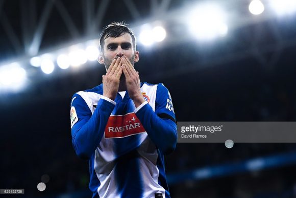 O brasileiro Léo Baptistão é a esperança de gols da equipe do Espanyol. 