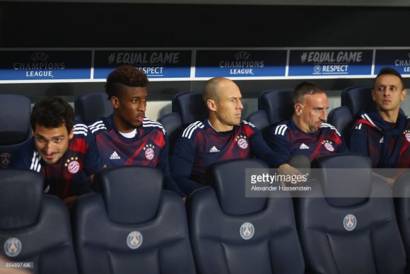 Jogadores como Mats Hummels, Kingsley Coman, Franck Ribery and Rafinha