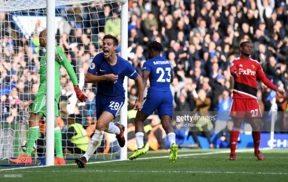 Na base da raça e da determinação, o Chelsea reverteu o placar que era de 2 a 1, para 4 a 2 sobre o Watford, no último sábado.