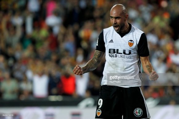 O atacante Simone Zaza é o artilheiro do Valencia no Campeonato Espanhol com 8 gols marcados. O artilheiro geral Messi com 11 tentos.