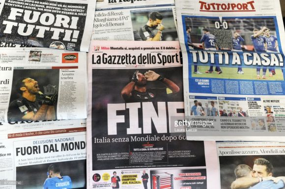 Assim como o povo, a imprensa italiana parece não acreditar na desclassificação da Azzurra. 