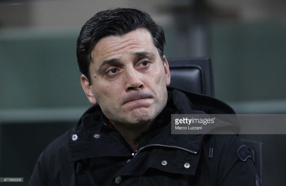 Fim da linha: há pouco mais de um ano dirigindo o conturbado Milan, Vincenzo Montella teve como principal motivo pela demissão, a apatia e falta de vontade de seu time dentro de campo. 