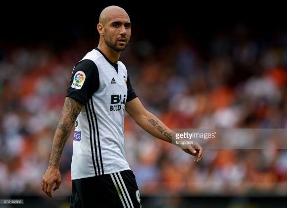 O atacante italiano Simone Zaza é o artilheiro do Valencia na La Liga, com 9 gols marcados.