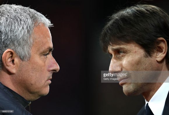 Apesar de terem se enfrentado apenas três vezes, a rivalidade entre José Mourinho e Antonio Conte já é enorme, tudo porque o italiano assumiu o time pelo qual o português era considerado um verdadeiro ídolo. 