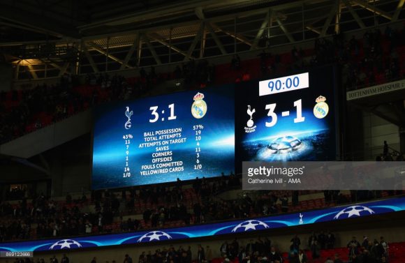 Real Madrid perde do Tottenham