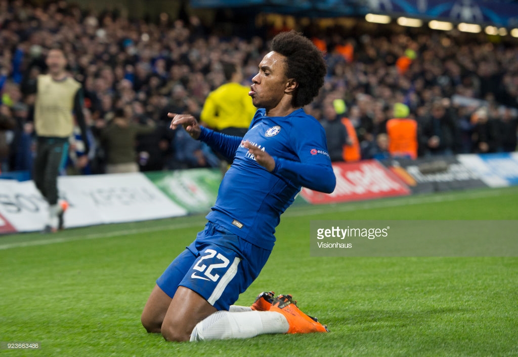 No meio de semana, o Chelsea empatou contra o Barcelona por 1 a 1 com uma grande apresentação de Willian.