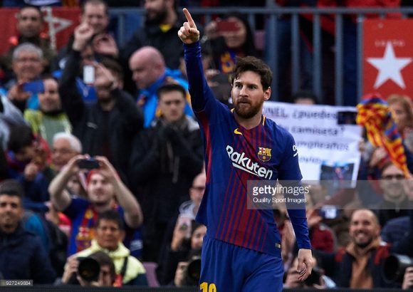 Lionel Messi é o artilheiro do Barcelona na temporada.