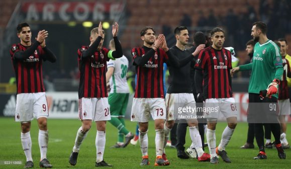 Milan Na fase anterior da Europa League, o Milan não teve dificuldades para bater o Ludogorets.