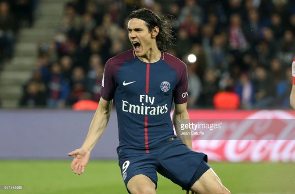 Edinson Cavani é o artilheiro da Ligue 1 com 25 gols marcados.