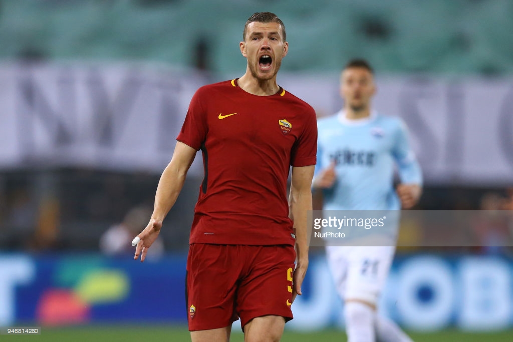 Edin Dzeko é o artilheiro da Roma na Champions League com sete tentos. Não à toa, o bósnio é a esperança de gols da Roma no duelo desta quarta-feira.