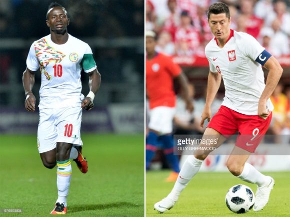 Sadio Mané ou Robert Lewandowski, qual deles estreará com vitória na Copa do Mundo da Rússia?
