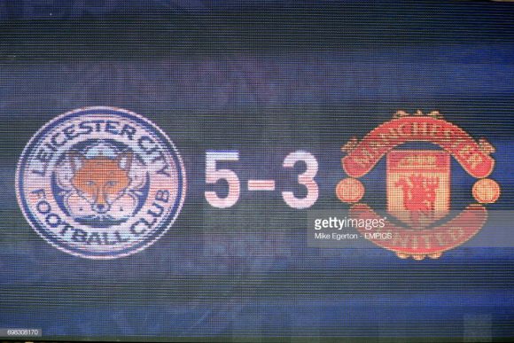O último triunfo do Leicester sobre o Manchester United, aconteceu em setembro de 2014, quando os Foxes derrotaram os Red Devils por 5 a 3 no King Power Stadium.