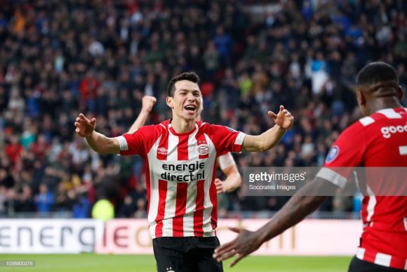 Hirving Lozano é o grande destaque do PSV na temporada. Não à toa, o mexicano já balançou as redes adversárias em cinco ocasiões até aqui.