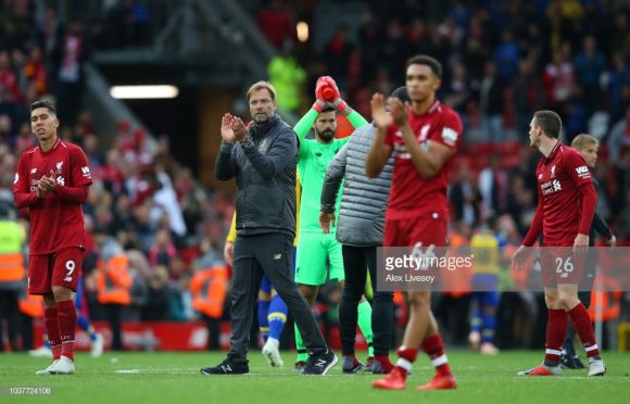 Desde a criação da Premier League em 1990, o Liverpool jamais conseguiu vencer as sete primeiras partidas consecutivas pela liga. O único clube que alcançou tal feito foi o Chelsea, na temporada 2005/06. 