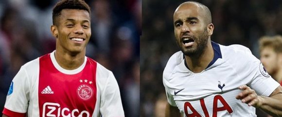 David Neres e Lucas Moura, duas crias do São Paulo estarão frente a frente na tarde desta terça-feira.