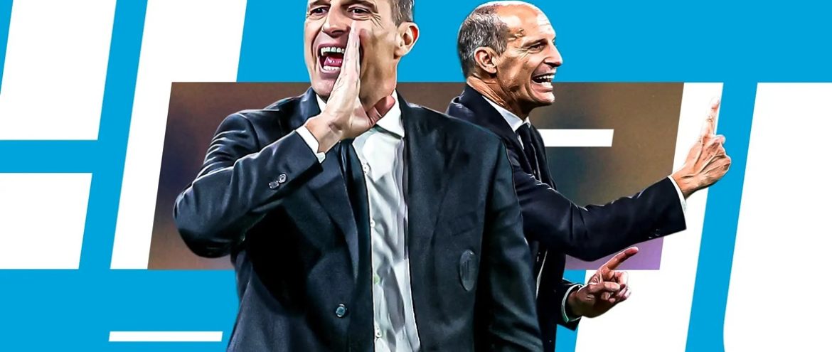 O Napoli de Allegri tem a bola, mas perdeu o comando